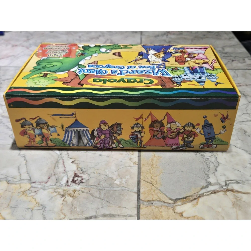 NOS 1999 Crayola Wizards Giant Box of 120 Crayons Set COMPLETE Rare Hard To Find